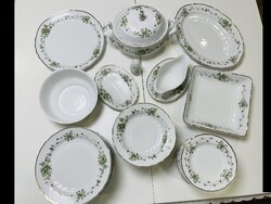 12 személyes Hollóházi Erika mintás étkészlet
