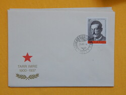 FDC szett: 1975. Munkásmozgalom (I.) sor 3 borítékon - Tarr, Mező, Gárdos