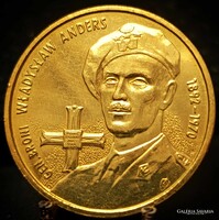 Lengyelország 2 Zloti, 2002 110. Évforduló - Władysław Anders születése C06A5V