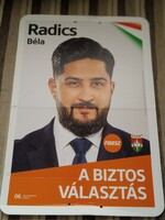 Választási plakát 2026 Fidesz Radics Béla - sérült