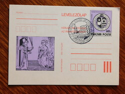 Díjjegyes levelezőlap 1975. 200 éves a győri tanítóképzés