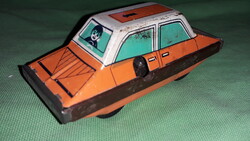 1960.cca CCCP szovjet lemez fém óraműves mozdony / pálya játék autó képek szerint