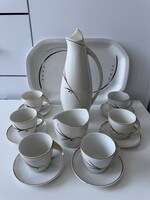 Hollóházi porcelán mokkás, kávés készlet