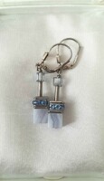 Coeur de lion geocube blue earrings