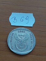 DÉL-AFRIKA 2 RAND 2003 Nikkellel bevont sárgaréz, ANTILOP  B69