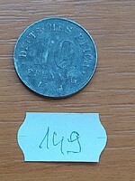 NÉMET BIRODALOM DEUTSCHES REICH 10 PFENNIG 1921 Cink, II. Vilmos  149.
