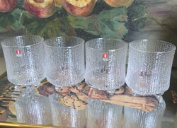 WHISKYS KRISTÁLYPOHÁR IITALIA ULTIMA THULE SOROZATBÓL  4 DB 9Cm Magas 7 Cm széles