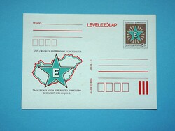 Díjjegyes levelezőlap (M2/3) - 1990. XXIX. Országos Eszperantó Kongresszus