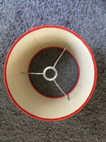 Ikea lámpaernyő, búra, bársony, korall színű.