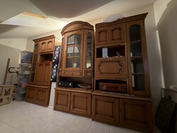 Vitrines nappali szekrénysor tálaló szekrénnyel + Tv állvány