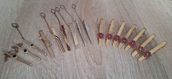 Gold-plated tie pins