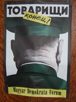 Eredeti Tovarisi konyec plakát 1989
