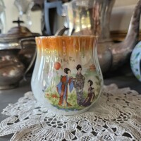 Régi antik Zsolnay hasas, pocakos bögre lüsztermázzas