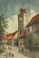 (N) Olvashatatlan (20.sz 1.fele) : Főtér