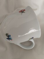 Porcelán, tejfölös bögre - antik módra / Karlsbader