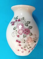 Zsolnay Kis váza virágmintás