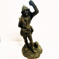 Antik bronz katona szobor