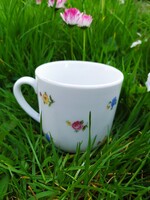 Hibátlan Hutschenreuther Hohenberg porcelán bögre - Szórt virágos
