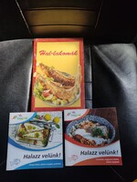 Hal lakokomák-Halas receptfüzetek a 3 együtt.