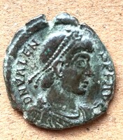 Római bronz VALENS Angyalos hátlap (G6)