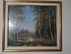 EREDETI képcsarnok matricás, szignózott Radnai József festmény