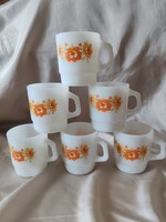 Termo-rey Brazil 6pcs Milk Glass Mugs