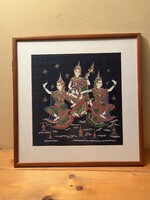 Hagyományos thai selyemfestmény