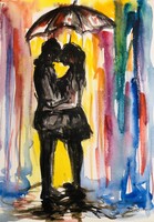 Esőben art by Konrad Biro. A4 méret . Egy hét-egy esély!