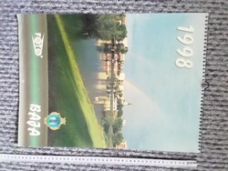 Régi 1998 Baja retró nagy lapozós falinaptár