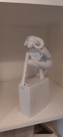 Royal Copenhagen Widder Aries Christel Zodiac Sternzeichen weiblicher Akt weiß