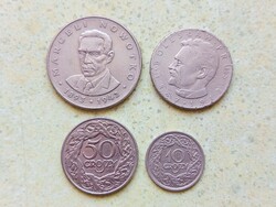 Lengyelország 4 db Különböző Érme 20 50 Groszy 10 20 Zlotyi Zloty 1923-1976