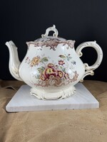 Extremely Rare Antique Beautiful Fleury Sarreguemines Porcelain Teapot
