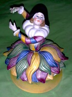 Szépen kidolgozott ezüstszínű mini szobor páncélos lovag figura 12 cm szép állapot a képek szerint