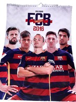 2016. FC BARCELONA futball hivatalos szurkolói falinaptár PLAKLÁT 43 x 30 cm szép állapot