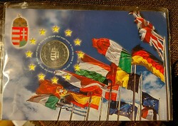 2004 EU csatlakozás emlék 50 ft , elsőnapi veret  , díszkiadás. F2026