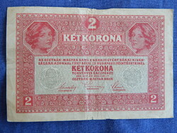 Ausztria / Magyarország 2 Kronen / Korona 1917 Deutschösterreich bélyegzés