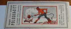 1920.- 1 db - számolócédula - pokoska ditt