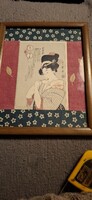 Japan nő fametszet