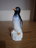 Faimar porcelán pingvin. 16,8 cm. Hibátlan. Jelzett