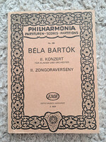 Bartók Béla - II.Konzert für Klavier und Orchester (zongorára és zenekarra) Editio Musica Budapest