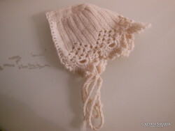 Hat - baby - handmade - old - size 28 - cotton - flawless