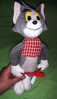Retro FILMGYÁRAS - TOM és JERRY rajzfilm - TOM a MACSKA plüss játék figura 30 cm a képek szerint