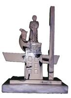 Élethű spanyol - SALOU város - I. Hódító Jakab köztéri szobor miniatúra 30 x 21 cm a képek szerint