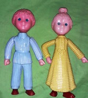 Antik CCCP orosz plasztik KUKORICA BABA figura pár RITKA csak egyben a 2 db 27 cm a képek szerint