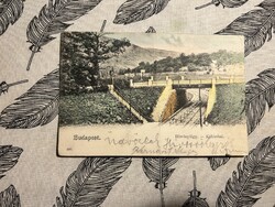 Budapest, II. kerület, Hűvösvölgy, villamosvonal a viadukttal – 1900-as évek hosszúcímzésű