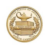 USA,1 dollar 2021 P - Amerikai innováció - North Carolina - Első nyilvános egyetem aUNC+ ötvözet