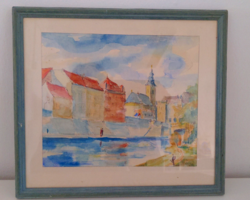 Tolnay jelzéssel: " Győri tájkép"