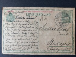 1916 Hadisegély levelezőlap Budapestre – I. világháborús magyar kir. posta tábori üzenet