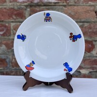 Lubiana - Lengyel macis - mesejelenetes - mese mintás porcelán lapostányér - tányér