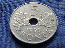 Norvégia 5 Korona 1999